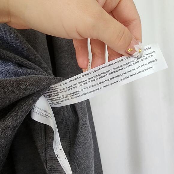 Twin-set Simona Barbieri Sweater in HEATHER GRAY size L Cashmere silk NWT preppy - Picture 5 of 11